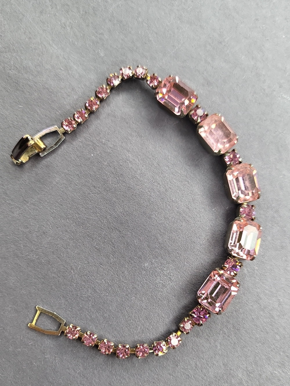 Pink Crystal Link Bracelet - Picture 4 of 4